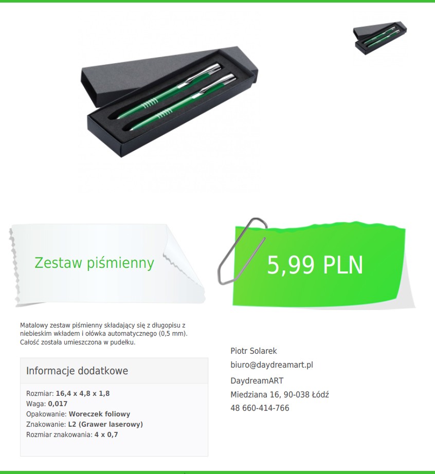 Długopisy reklamowe